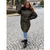 Kabát zimní nadrozměr dámský (3XL-7XL) SKORP HH-2408TO (Velikost 3XL, Barva zelená khaki)