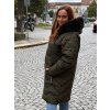 Kabát zimní nadrozměr dámský (3XL-7XL) SKORP HH-2408TO (Velikost 3XL, Barva zelená khaki)
