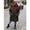 Kabát zimní nadrozměr dámský (3XL-7XL) SKORP HH-2408TO (Velikost 3XL, Barva zelená khaki)