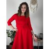 Šaty elegantní s páskem dlouhý rukáv dámské (S/M/L ONE SIZE) ITALSKÁ MÓDA IM424802 (Velikost S/M/L, Barva Černá)