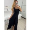 Šaty dlouhé elegantní společenské třpytivé na ramínka dámské (S/M/L ONE SIZE) ITALSKÁ MÓDA IM424771/DU