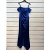 Šaty dlouhé společenské na ramínka dámské (S/M ONE SIZE) ITALSKÁ MÓDA IMPSH245400/DUR (Velikost S/M, Barva Černá)
