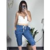 Kraťasy šortky dámské (M/L ONE SIZE) ITALSKÁ MÓDA IM424BARBARA/DUR (Velikost M/L, Barva modrá)