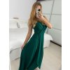 Šaty dlouhé elegantní společenské třpytivé bez rukávu dámské (S/M ONE SIZE) ITALSKÁ MÓDA IM424860/DU (Velikost S/M, Barva béžová)