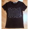 Tričko krátký rukáv s flitry dámské (s-xl) M.B.21 COLLECTION K267MB