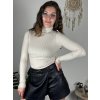 Rolák dlouhý rukáv dámský (uni s-m) ITALSKá MODA IM919JM-5809/DUR (Velikost S/M, Barva béžová smetanová)