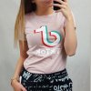 Tričko krátký rukáv dámské tik tok (uni s/l) ITALSKá MóDA IM420851/DR