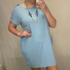 Šaty letní krátký rukáv s přívěskem dámské (XL/2XL ONE SIZE) ITALSKÁ MÓDA IM2212210/DR (Velikost XL/2XL, Barva Černá)