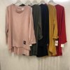 Tunika prodloužená dlouhý rukáv dámská (L/3XL ONE SIZE) ITALSKá MóDA IM4212161/DR