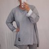 Tunika prodloužená dlouhý rukáv dámská (L/3XL ONE SIZE) ITALSKá MóDA IM4212161/DR (Velikost 2XL/3XL, Barva Černá)