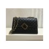 Kabelka přes rameno crossbody dámská (25,5 cm x 19 cm) ITALSKÁ MÓDA 8406/DR (Velikost ONE SIZE, Barva Černá)