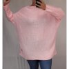 Šaty pletené svetrové dlouhý rukáv dámské oversize (L/XL) ITALSKÁ MÓDA IMC21662/DR