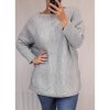 Šaty pletené svetrové dlouhý rukáv dámské oversize (L/XL) ITALSKÁ MÓDA IMC21662/DR