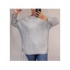 Šaty pletené svetrové dlouhý rukáv dámské oversize (L/XL) ITALSKÁ MÓDA IMC21662/DR (Velikost S/M/L, Barva Černá)