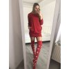 Šaty klasik dlouhý rukáv dámské (S/M ONE SIZE) ITALSKÁ MODA IM4212793