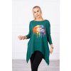 Tunika dlouhý rukáv dámská nadrozměrná (2XL/3XL ONE SIZE) ITALSKÁ MÓDA KSI-9006/DR