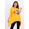 Tunika dlouhý rukáv dámská nadrozměrná (2XL/3XL ONE SIZE) ITALSKÁ MÓDA KSI-9006/DR