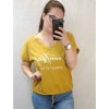 Tunika krátký rukáv dámská (L/XL/2XL ONE SIZE) ITALSKá MóDA IM4223017/DR (Velikost XL/2XL, Barva žlutá hořčicová)