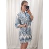 Šaty letní krátký rukáv dámská (M/L/XL ONE SIZE) ITALSKÁ MÓDA IMP16822ORNA/DR