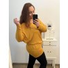 Tunika oversize dlouhý rukáv dámské nadrozměr (54/56/58 ONE SIZE) ITALSKÁ MÓDA IMD221062