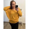 Tunika oversize dlouhý rukáv dámské nadrozměr (54/56/58 ONE SIZE) ITALSKÁ MÓDA IMD221062