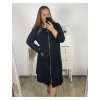 Mikina prodloužená na zip s kapucí dlouhý rukáv dámské nadrozměr (48/50/52 ONE SIZE) ITALSKÁ MÓDA IMD24DESIGN