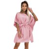 287-32 SOFIA Motýlí šaty - špinavě růžové (Velikost S/M/L)