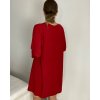 Šaty elegantní třpytivé dlouhý rukáv dámské (S/M/L ONE SIZE) ITALSKÁ MÓDA IMM23M6078/DR (Velikost S/M/L, Barva červená)