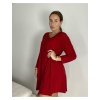 Šaty elegantní třpytivé dlouhý rukáv dámské (S/M/L ONE SIZE) ITALSKÁ MÓDA IMM23M6078/DR