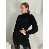 Šaty teplé s rolákem dlouhý rukáv dámské (S/M ONE SIZE) ITALSKÁ MÓDA IMD23835/DR (Velikost S/M, Barva Černá)
