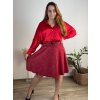 Sukně teplá s páskem dlouhá dámská (S/M/L ONE SIZE) ITALSKÁ MÓDA IM725GABRIELA/DR