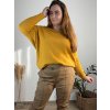 Svetr tenký dlouhý rukáv dámský nadrozměr (54/56/58 ONE SIZE) ITALSKÁ MODA IM724336/DR