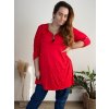 Tunika oversize se zipem 3/4 rukáv dámské nadrozměr (54/56/58 ONE SIZE) ITALSKÁ MÓDA IM424512/DUR