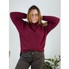Svetr s rolákem dlouhý rukáv dámský nadrozměr (52/54/56 ONE SIZE) ITALSKÁ MÓDA IM524005/DR