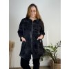 Mikina slabá na zip s kapucí dlouhý rukáv dámská nadrozměr (54/56/58) ONE SIZE) ITALSKÁ MÓDA IMB24VERONA/DU