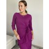 Šaty dlouhé dlouhý rukáv dámské (S/M/L ONE SIZE) ITALSKá MóDA IM525001/DU