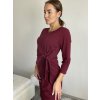 Šaty dlouhé dlouhý rukáv dámské (S/M/L ONE SIZE) ITALSKá MóDA IM525001/DU