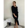Šaty dlouhé dlouhý rukáv dámské (S/M/L ONE SIZE) ITALSKá MóDA IM525001/DU