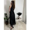 Šaty společenské elegantní třpytivé bez rukávu dámské KEYLA (S/M/L ONE SIZE) ITALSKÁ MÓDA IMPSH2520037/DR (Velikost S/M/L, Barva Černá)