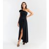 Šaty společenské bez rukávu dámské (S/M/L ONE SIZE) ITALSKÁ MÓDA IMPSH245760/DR (Velikost S/M/L, Barva Černá)