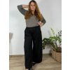 Kalhoty dlouhé dámské nadrozměr (54/56/58 ONE SIZE) ITALSKá MóDA IM425HANNAH/DR