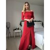 Šaty dlouhé společenské carmen krátký rukáv dámské (XS/S ONE SIZE) ITALSKÁ MÓDA IMPSH242100/DR