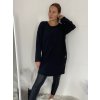 Šaty teplé oversize volnočasové dlouhý rukáv dámské (S/M/L ONE SIZE) ITALSKÁ MÓDA IMC24496/DR