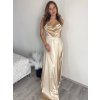 Šaty dlouhé elegantní saténové na ramínka dámské (S/M/L ONE SIZE) ITALSKÁ MÓDA IMPBB24B24737/DUR