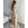 Šaty dlouhé elegantní saténové na ramínka dámské (S/M/L ONE SIZE) ITALSKÁ MÓDA IMPBB24B24737/DUR
