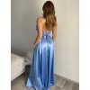 Šaty dlouhé elegantní na ramínka dámské (S/M/L ONE SIZE) ITALSKÁ MÓDA IMPBB24B23922/DUR (Velikost S/M/L, Barva béžová)