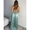 Šaty dlouhé elegantní na ramínka dámské (S/M/L ONE SIZE) ITALSKÁ MÓDA IMPBB24B23922/DUR (Velikost S/M/L, Barva béžová)