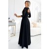 Šaty elegantní společenské krajkové dlouhé 3/4 rukávy Amber (S-2XL) POLSKÁ MÓDA NMC-309-11/DR