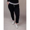 Tepláky dlouhé dámské nadrozměr (40/42/44 ONE SIZE) ITALSKá MóDA IMB22036XL/DR (Velikost 40/42/44, Barva Černá)