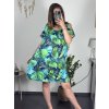 Šaty letní icecool krátký rukáv dámské (S/M ONE SIZE) ITALSKÁ MÓDA IMM23M939-4/DUR (Velikost S/M/L, Barva modrá)